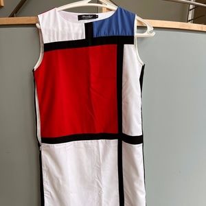 Vintage Mondrain inspired shift dress